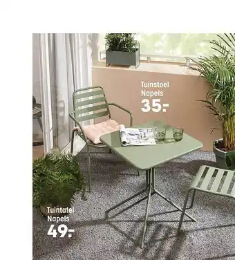 Kwantum Tuinstoel Napels Of Tuintafel Napels aanbieding