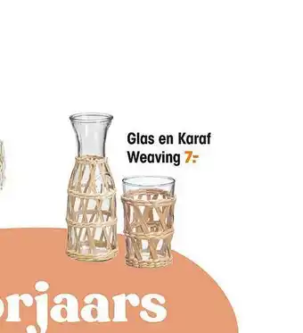 Kwantum Glas En Karaf Weaving aanbieding