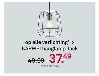 Karwei Op Alle Verlichting¹> Karwei Hanglamp Jack aanbieding