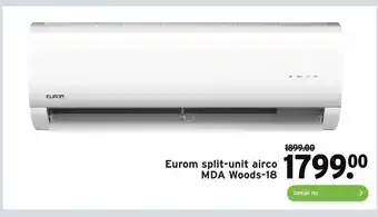 GAMMA Eurom split-unit airco MDA Woods-18 aanbieding