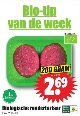 Dirk Biologische rundertartaar 200 gram aanbieding