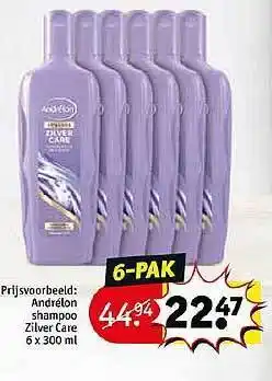 Kruidvat Andrélon Shampoo Zilver Care aanbieding