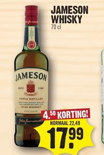 Dirk Jameson whisky aanbieding