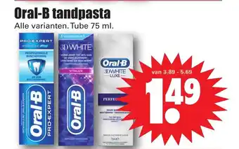 Dirk Oral-B tandpasta 75 ml aanbieding