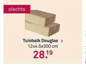 Karwei Tuinbalk Douglas > 12x4.5x300 Cm aanbieding