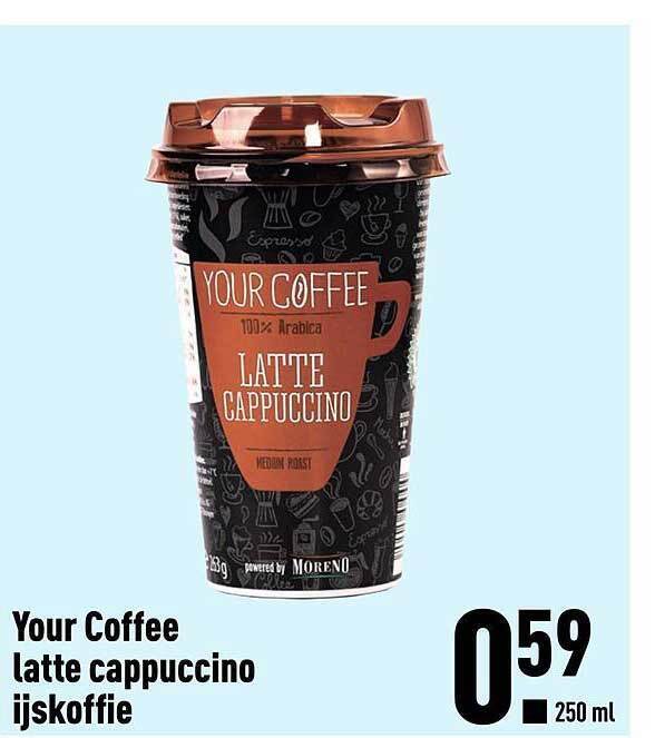 Your Coffee Latte Cappuccino Ijskoffie aanbieding bij ALDI