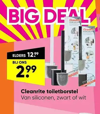 Big Bazar Cleanrite Toiletborstel aanbieding