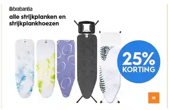 Blokker Brabantia Alle Strijkplanken En Strijkplankhoezen 25% Korting aanbieding