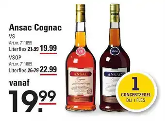 Sligro Ansac Cognac VS Of VSOP aanbieding