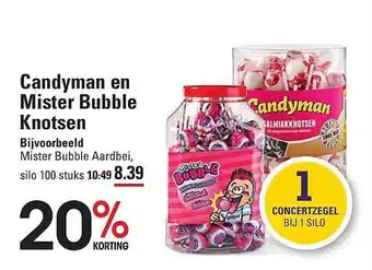 Sligro Candyman En Mister Bubble Knotsen aanbieding