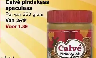 Hoogvliet Calvé Pindakaas Speculaas aanbieding