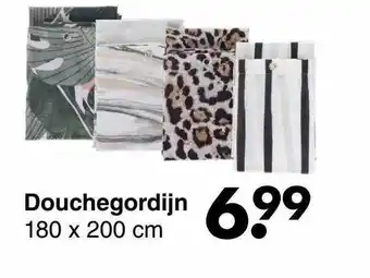 Wibra Douchegordijn 180 X 200 Cm aanbieding