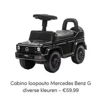 Baby & Tiener Cabino Loopauto Mercedes Benz G aanbieding