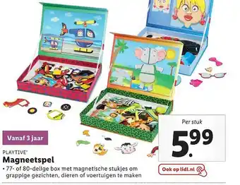 Lidl Playtive® Magneetspel aanbieding