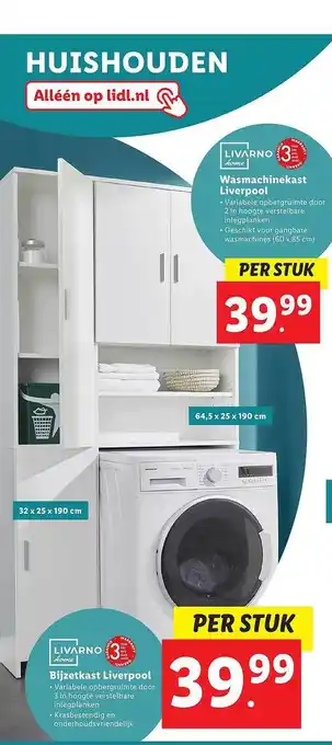 Lidl Livarno Home Wasmachinekast Liverpool Of Livarno Home Bijzetkast Liverpool aanbieding