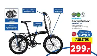 Lidl Shimano Bergsteiger Vouwfiets 20 aanbieding