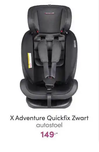 Baby & Tiener X Adventure Quickfix Zwart Autostoel aanbieding