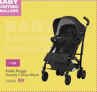 Baby & Tiener Kiddy Buggy Evocity 1 Onyx Black aanbieding