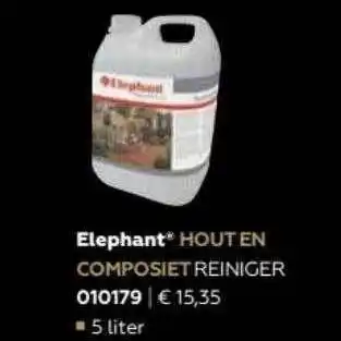 Garden Stones & Basics Elephant Hout En Composiet Reiniger aanbieding