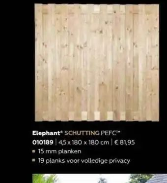 Garden Stones & Basics Elephant Schutting PEFC aanbieding