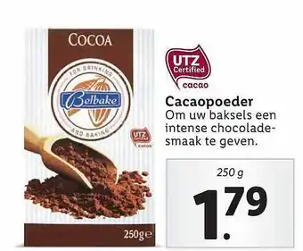 Lidl Belbake Cacaopoeder aanbieding