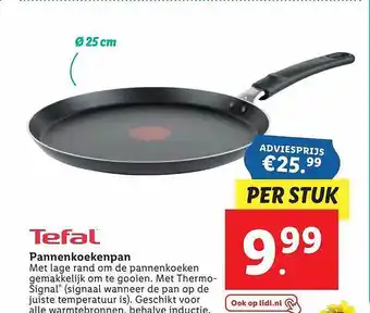 Lidl Tefal Pannenkoekenpan aanbieding