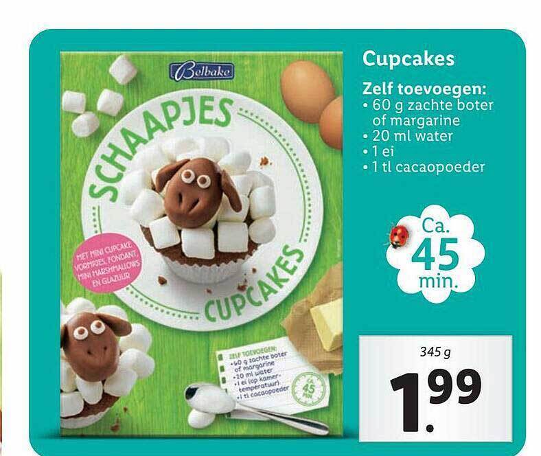 Belbake Cupcakes aanbieding bij Lidl