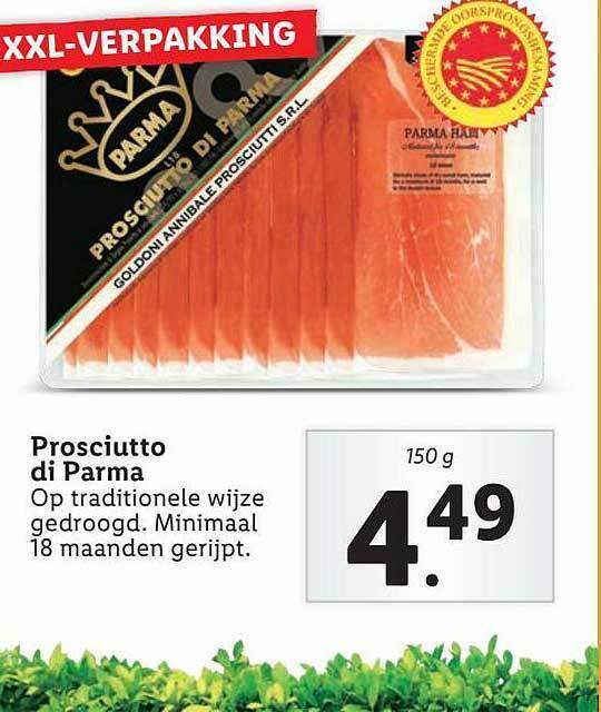 Parma Prosciutto Di Parma aanbieding bij Lidl