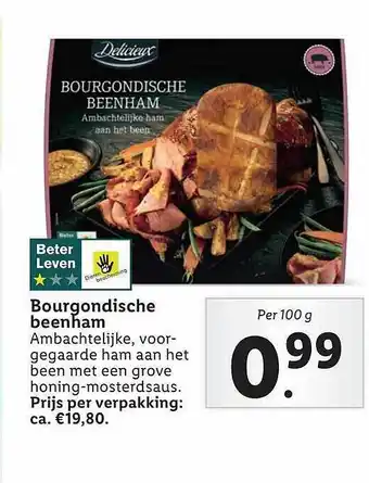 Lidl Delicieux Bourgondische Beenham aanbieding