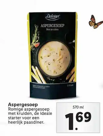 Lidl Delicieux Aspergesoep aanbieding