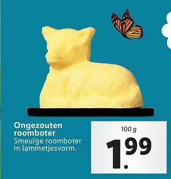 Lidl Ongezouten Roomboter aanbieding