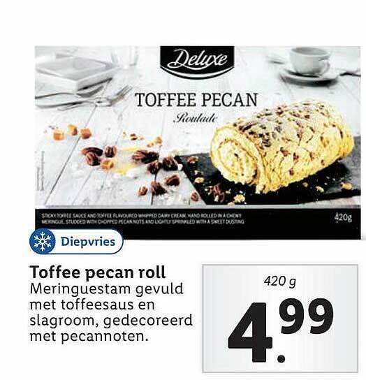 Deluxe Toffee Pecan Roll aanbieding bij Lidl