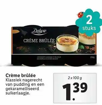 Lidl Deluxe Crème Brûlée aanbieding