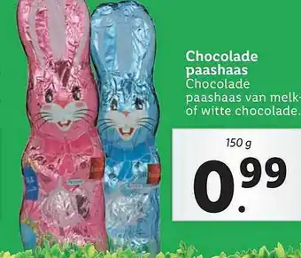 Lidl Chocolade Paashaas aanbieding