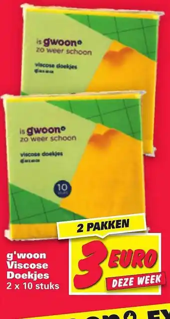 Nettorama G'woon Viscose Doekjes aanbieding