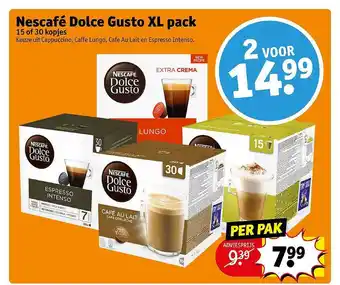 Kruidvat Nescafé Dolce Gusto XL Pack aanbieding