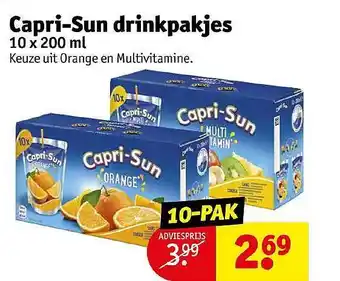 Kruidvat Capri-Sun Drinkpakjes aanbieding