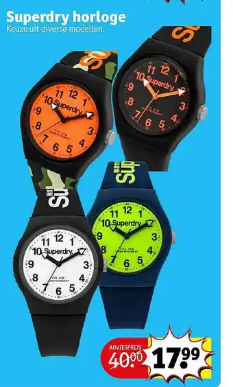 Kruidvat Superdry Horloge aanbieding