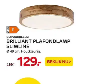 Praxis Brilliant Plafondlamp Slimline aanbieding