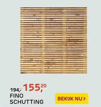 Praxis Tuincentrum Fino Schutting aanbieding