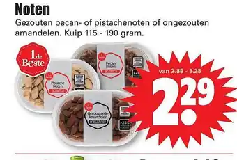 Dirk Noten Gezouten Pecan- Of Pistachenoten Of Ongezouten Amandelen aanbieding