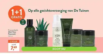 Holland & Barrett De Tuinen Aloë Vera Facewash 1+1 Gratis aanbieding