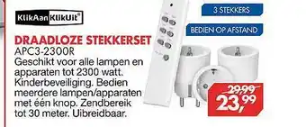 Vobis KlikAanKlikUit Draadloze Stekkerset APC3-2300R aanbieding