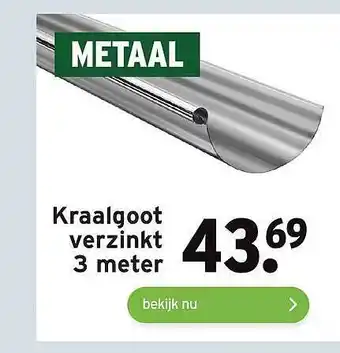 GAMMA Kraalgoot Verzinkt 3 Meter aanbieding