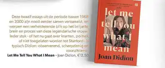 Bruna Let Me Tell You What I Mean - Joan Didion aanbieding