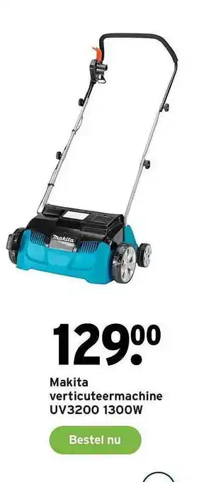 GAMMA Makita Verticuteermachine UV3200 1300W aanbieding