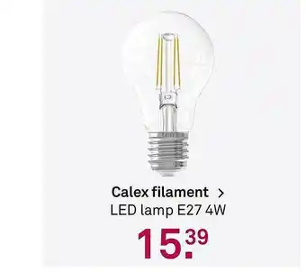 Karwei Calex Filament > LED Lamp E27 4W aanbieding