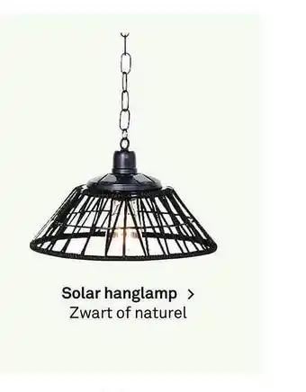 Karwei Solar Hanglamp > Zwart Of Naturel aanbieding