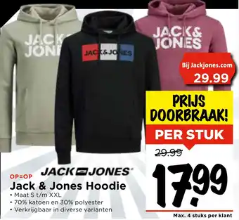 Vomar Voordeelmarkt Jack & Jones Hoodie aanbieding