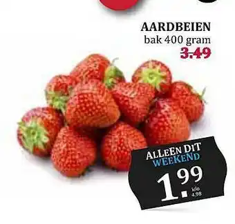 Boon`s Markt Aardbeien aanbieding